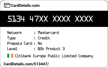 Card Details: 513447