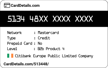 Card Details: 513448