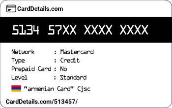 Card Details: 513457