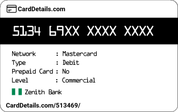 Card Details: 513469