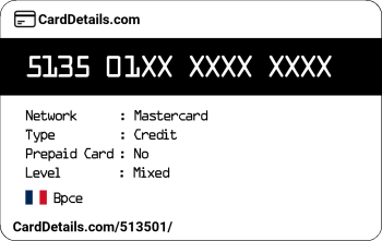 Card Details: 513501