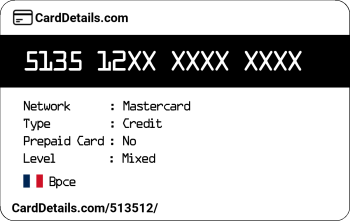 Card Details: 513512