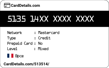 Card Details: 513514