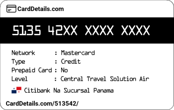 Card Details: 513542