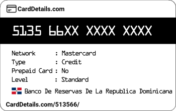 Card Details: 513566