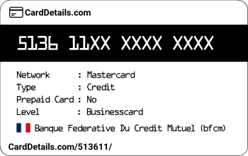 Card Details: 513611