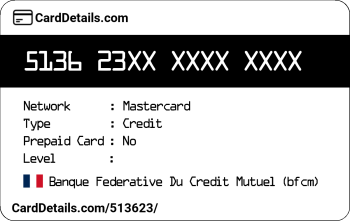 Card Details: 513623