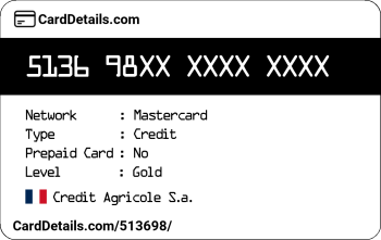 Card Details: 513698