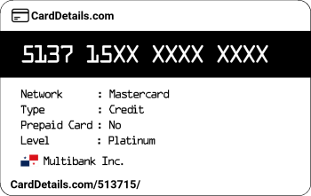 Card Details: 513715