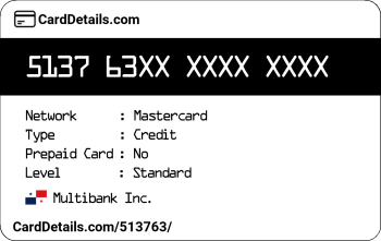 Card Details: 513763