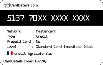 Card Details: 513770
