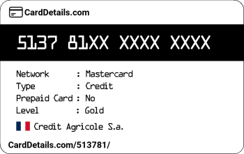 Card Details: 513781