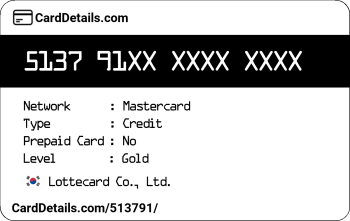 Card Details: 513791