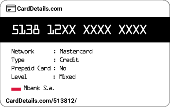Card Details: 513812