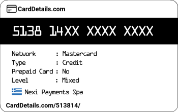 Card Details: 513814