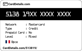 Card Details: 513819