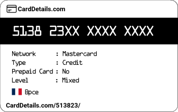 Card Details: 513823