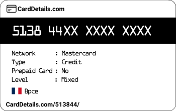 Card Details: 513844