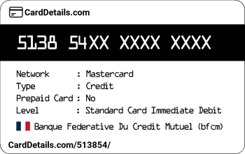 Card Details: 513854