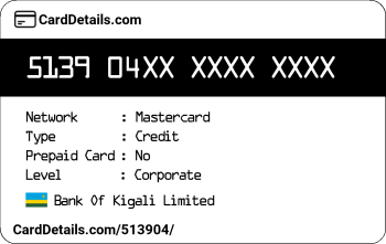Card Details: 513904