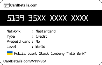 Card Details: 513935
