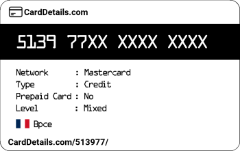 Card Details: 513977