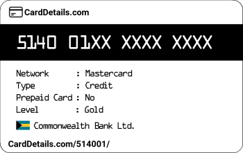 Card Details: 514001