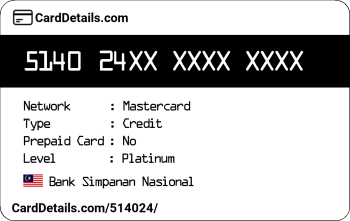 Card Details: 514024