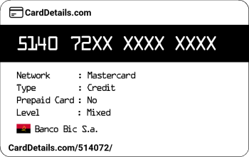 Card Details: 514072