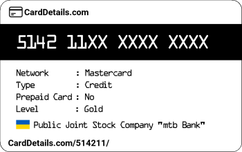 Card Details: 514211