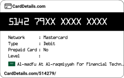 Card Details: 514279