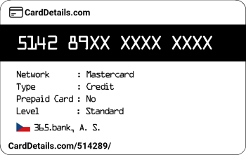 Card Details: 514289