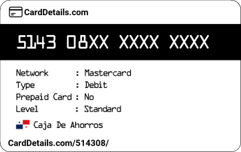 Card Details: 514308