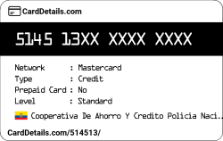 Card Details: 514513