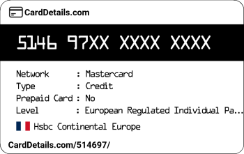 Card Details: 514697