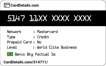Card Details: 514711