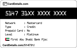 Card Details: 514731
