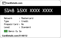 Card Details: 514815