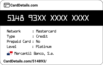 Card Details: 514893