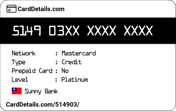 Card Details: 514903