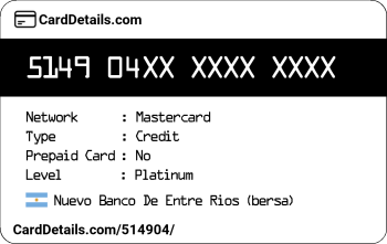 Card Details: 514904