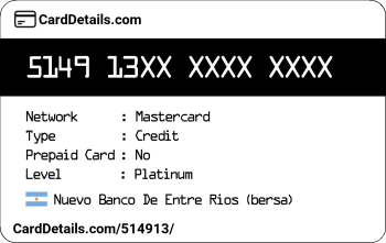 Card Details: 514913