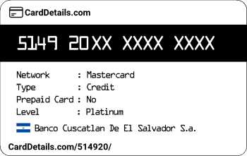 Card Details: 514920