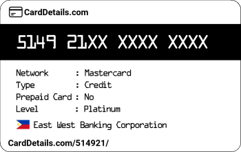 Card Details: 514921