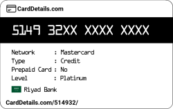 Card Details: 514932