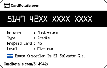 Card Details: 514942