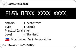 Card Details: 515103