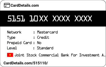 Card Details: 515110