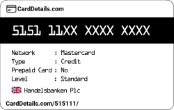 Card Details: 515111
