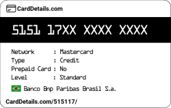 Card Details: 515117